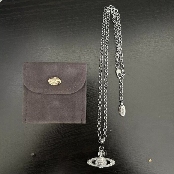 Vivienne Westwood Silver Mini Bas Relief Necklace Chain - Picture 1 of 2